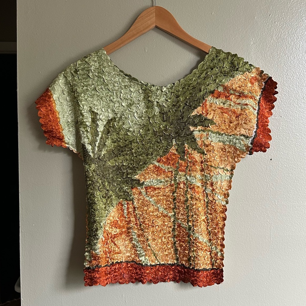 Multicolor Textured Women's Top